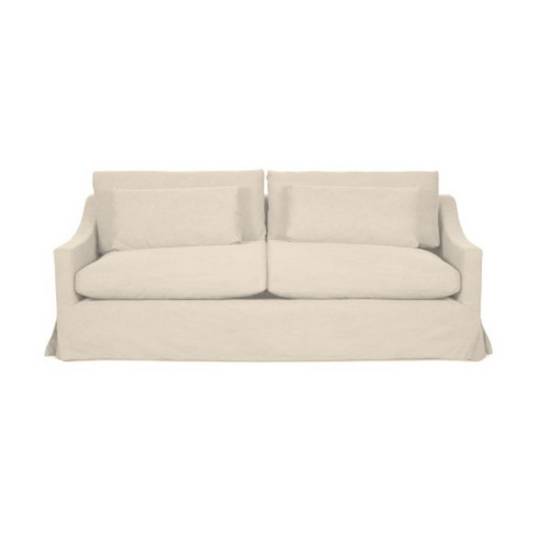 Hampton Feather Filled  2.5 Seater Sofa - Salt and Pepper